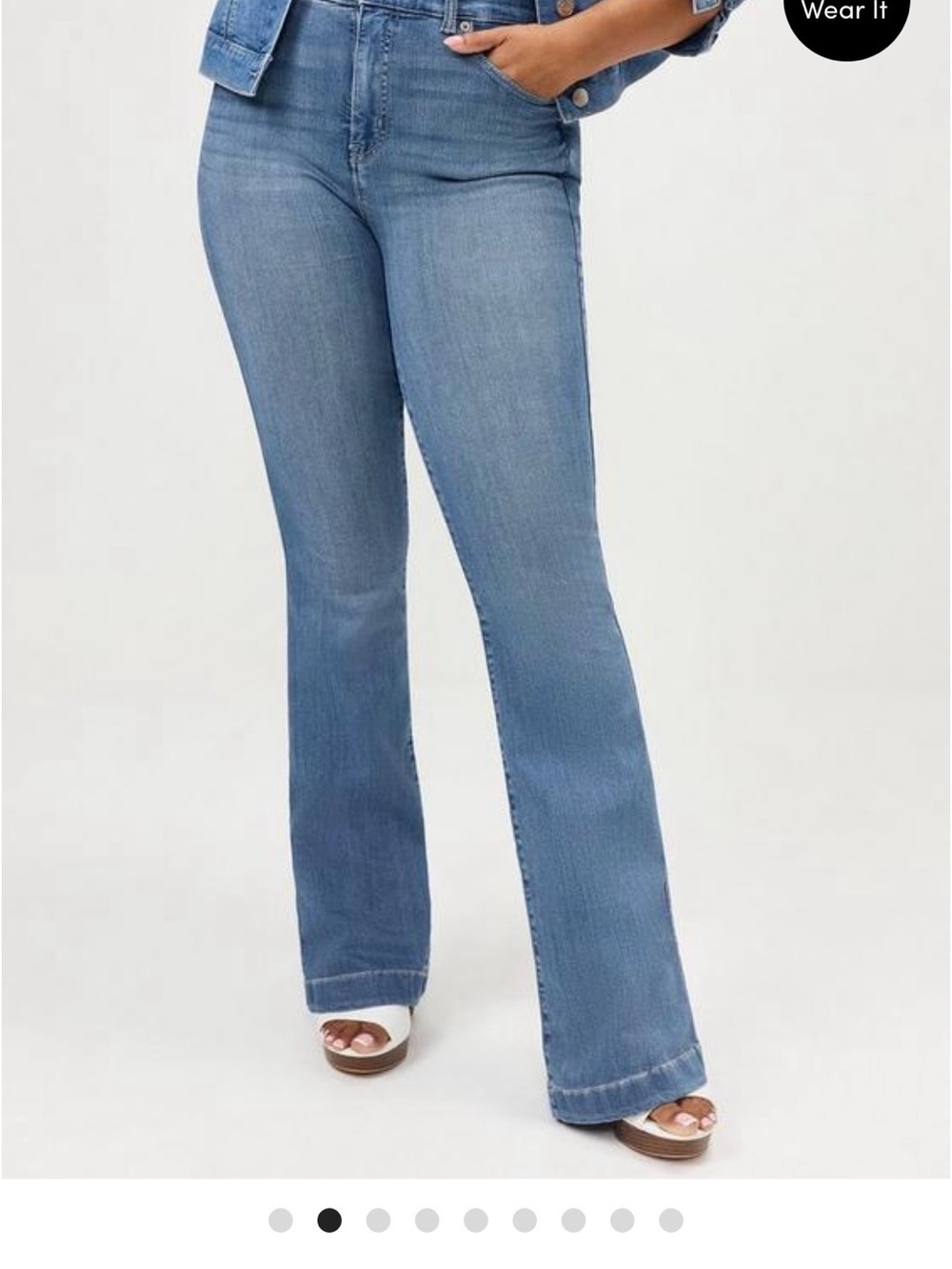 torrid Light Blue High-Rise Flare Jeans